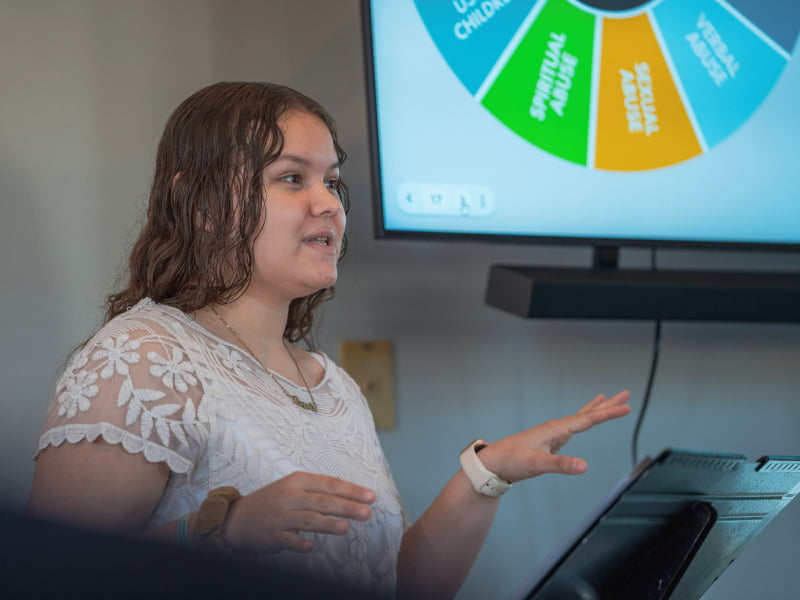 Safe Haven Praxis coach speaking