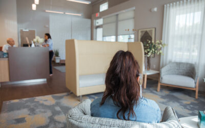Safe Haven Ministries office with a client awaiting legal advocacy services